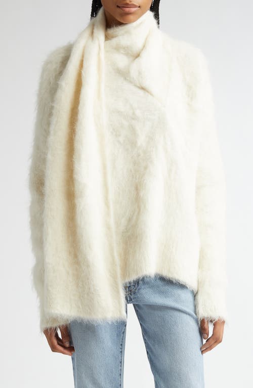 TOTEME TOTEME Draped Scarf Alpaca Blend Funnel Neck Sweater