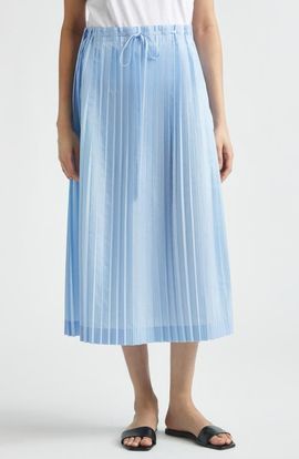 TOTEME TOTEME Drawstring Waist Pleated Midi Skirt