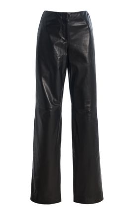 Toteme Toteme Easy Leather StraightLeg Pants