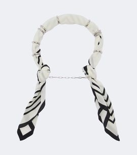 Toteme Toteme Embellished striped silk scarf