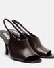 Toteme Toteme Embossed leather slingback sandals - 1