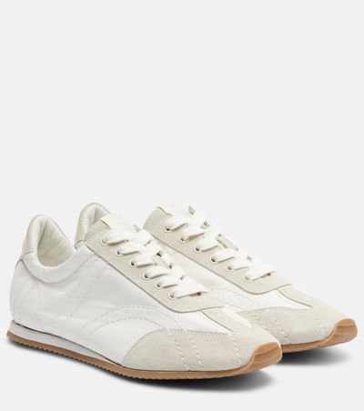 Toteme Toteme Flex suede-trimmed sneakers