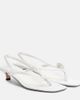 Toteme Toteme Floral-appliquÃ© satin slingback sandals - 1