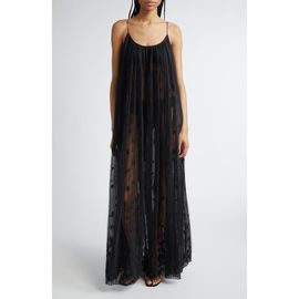 TOTEME TOTEME Floral Plissé Tulle Maxi Dress