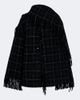 Toteme Toteme Fringed checked wool-blend coat - 1
