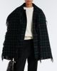 Toteme Toteme Fringed checked wool-blend coat - 2