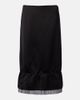 Toteme Toteme Gauze-trimmed satin midi skirt - 1