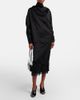 Toteme Toteme Gauze-trimmed satin midi skirt - 2