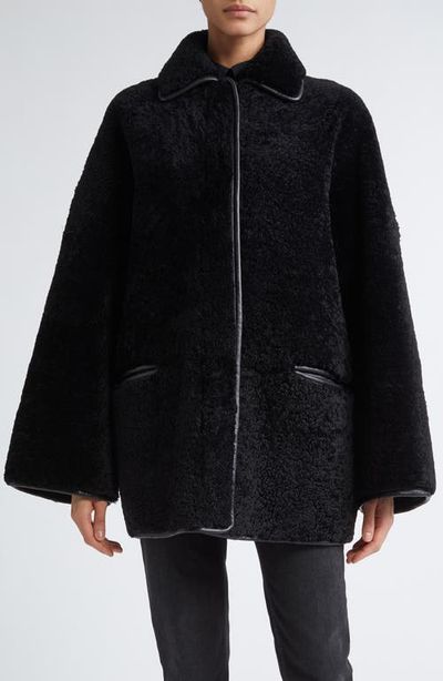 TOTEME TOTEME Genuine Teddy Shearling Overshirt Jacket