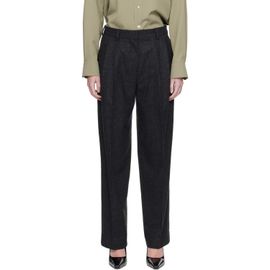 TOTEME TOTEME Gray Double-Pleat Winter Trousers