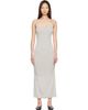 TOTEME TOTEME Gray Draped Slip Midi Dress - 1