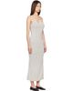 TOTEME TOTEME Gray Draped Slip Midi Dress - 2