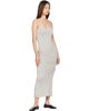 TOTEME TOTEME Gray Draped Slip Midi Dress - 4
