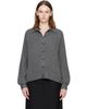 TOTEME TOTEME Gray Raglan-Sleeve Cashmere Cardigan - 1