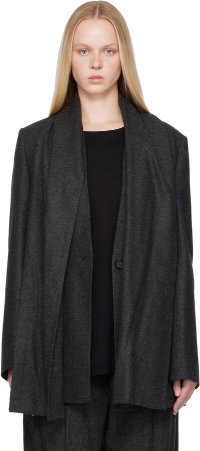 TOTEME TOTEME Gray Scarf Blazer