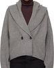 TOTEME TOTEME Gray Shawl-Lapel Cardigan - 1