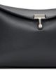 TOTEME TOTEME Gray T-Lock Leather Clutch - 1