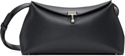 TOTEME TOTEME Gray T-Lock Leather Clutch