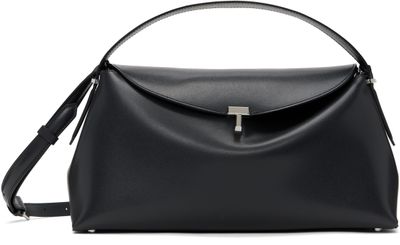 TOTEME TOTEME Gray T-Lock Leather Top Handle Bag