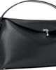 TOTEME TOTEME Gray T-Lock Leather Top Handle Bag - 2