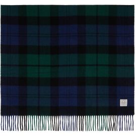 TOTEME TOTEME Green & Navy Checked Cashmere Scarf