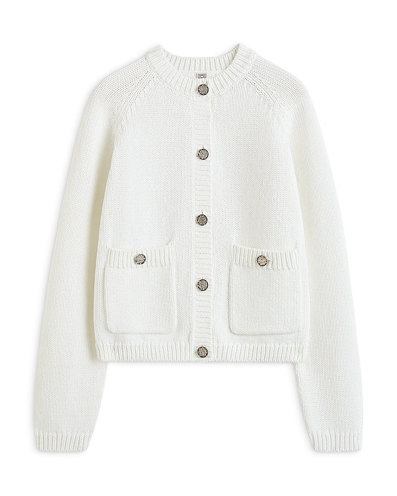 Toteme Toteme Hammered Button Cardigan Sweater