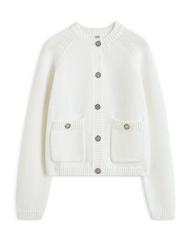 Toteme Toteme Hammered Button Cardigan Sweater