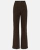 Toteme Toteme High-rise velour straight pants - 1