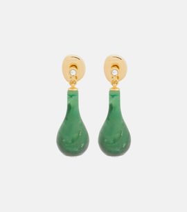 Toteme Toteme Jade 24kt gold-plated drop earrings