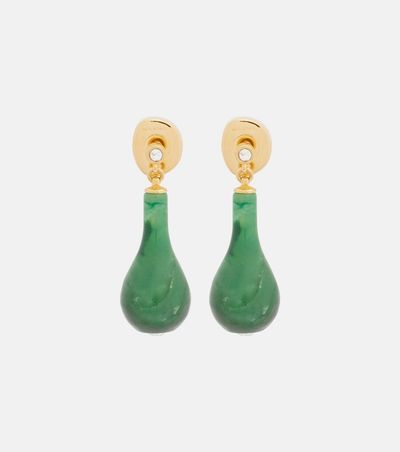 Toteme Toteme Jade 24kt gold-plated drop earrings