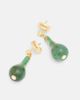 Toteme Toteme Jade 24kt gold-plated drop earrings - 4