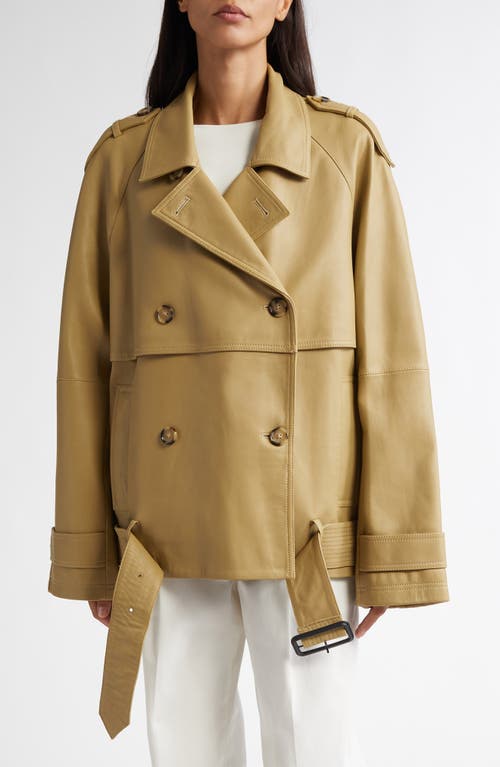 TOTEME TOTEME Leather Crop Trench Coat