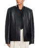 Toteme Toteme Leather Minimal Biker Jacket - 1