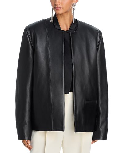 Toteme Toteme Leather Minimal Biker Jacket