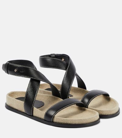 Toteme Toteme Croc-effect leather sandals