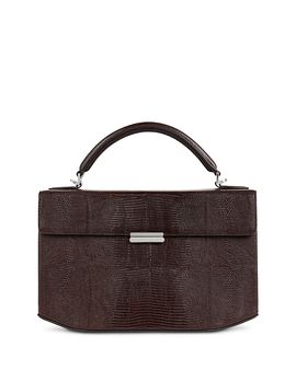 Toteme Toteme Lizard Embossed Leather Top Handle Bag