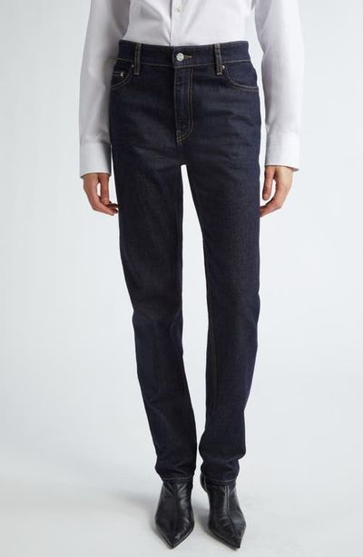 TOTEME TOTEME Low Rise Organic Cotton Tapered Straight Leg Jeans