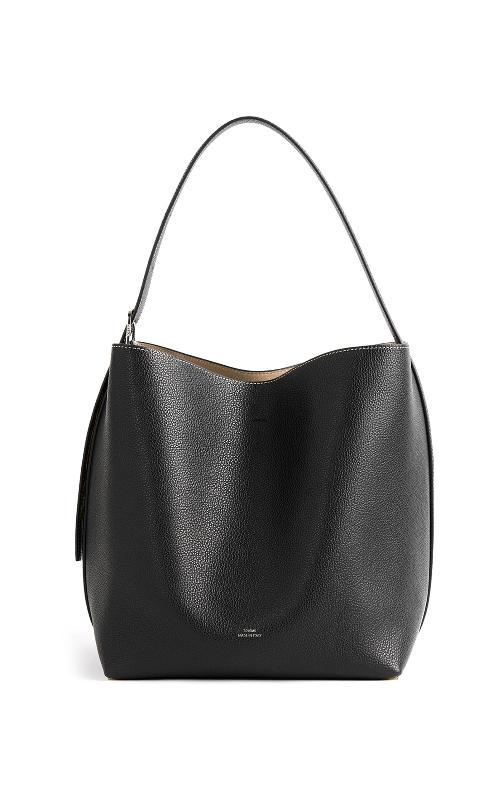 Toteme Toteme Medium Belted GrainedLeather Tote Bag