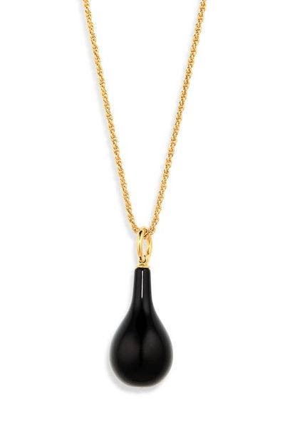 TOTEME TOTEME Medium Onyx Drop Necklace