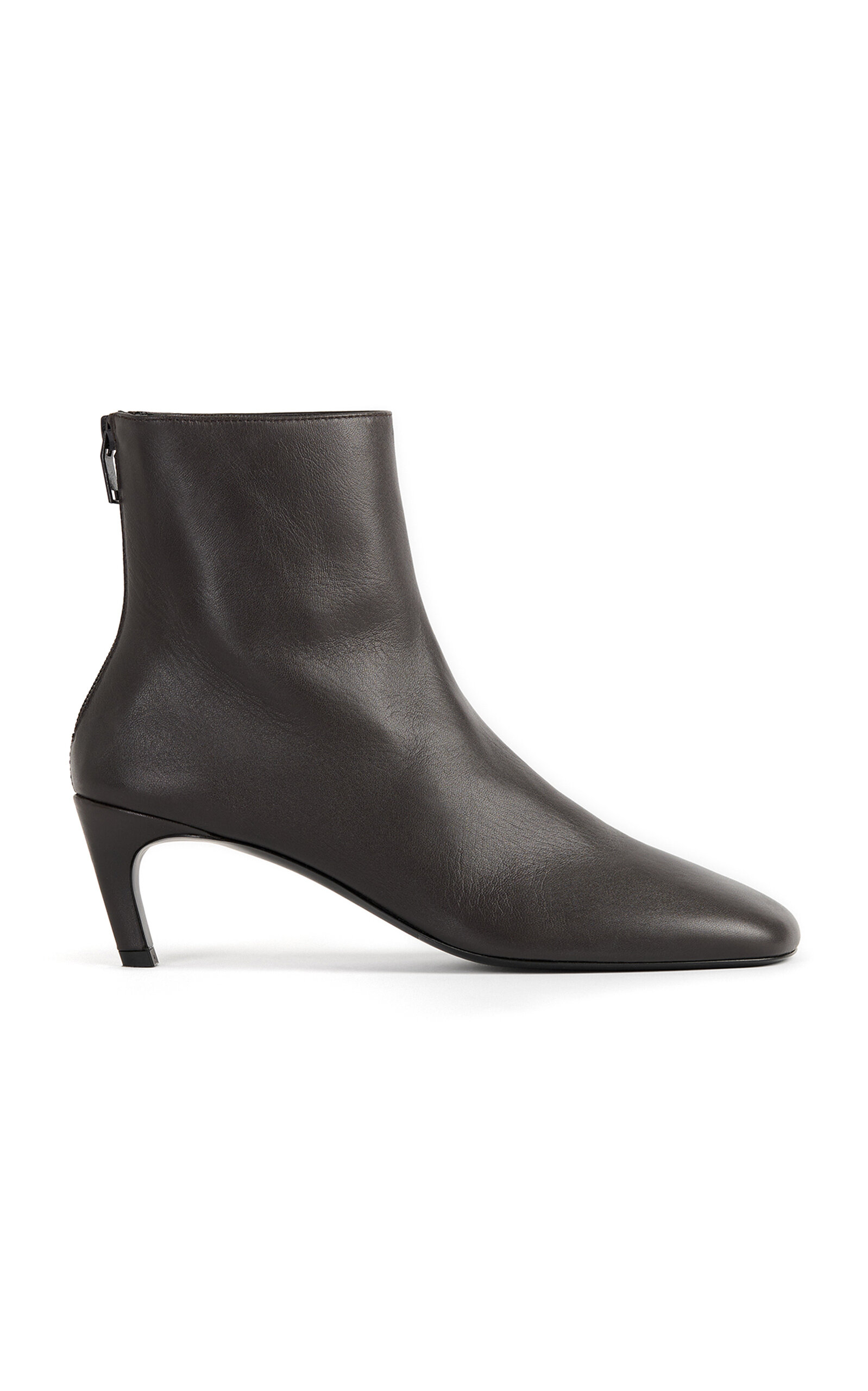 Toteme Toteme MidHeel Leather Ankle Boots