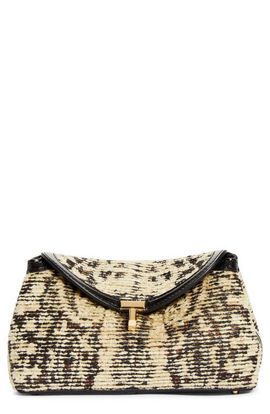 TOTEME TOTEME Mini T-Lock Paisley Jacquard Clutch
