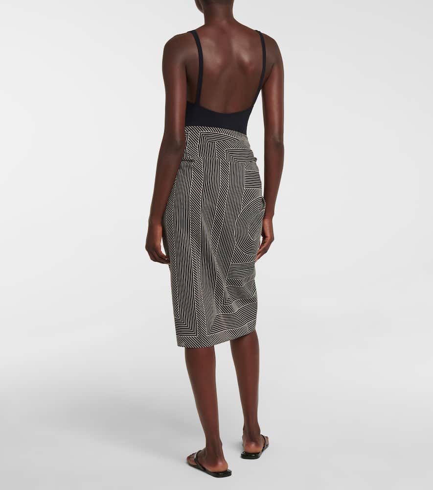 Toteme - Monogram cotton-blend beach cover-up