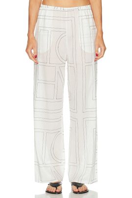 Toteme Toteme Monogram Cotton Blend PJ Pant