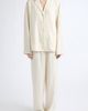 TOTEME TOTEME Monogram Embroidered Flannel Pajama Top - 2