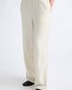 TOTEME TOTEME Monogram Embroidered Flannel Wide Leg Pants - 2