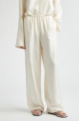 TOTEME TOTEME Monogram Organic Silk Pajama Pants