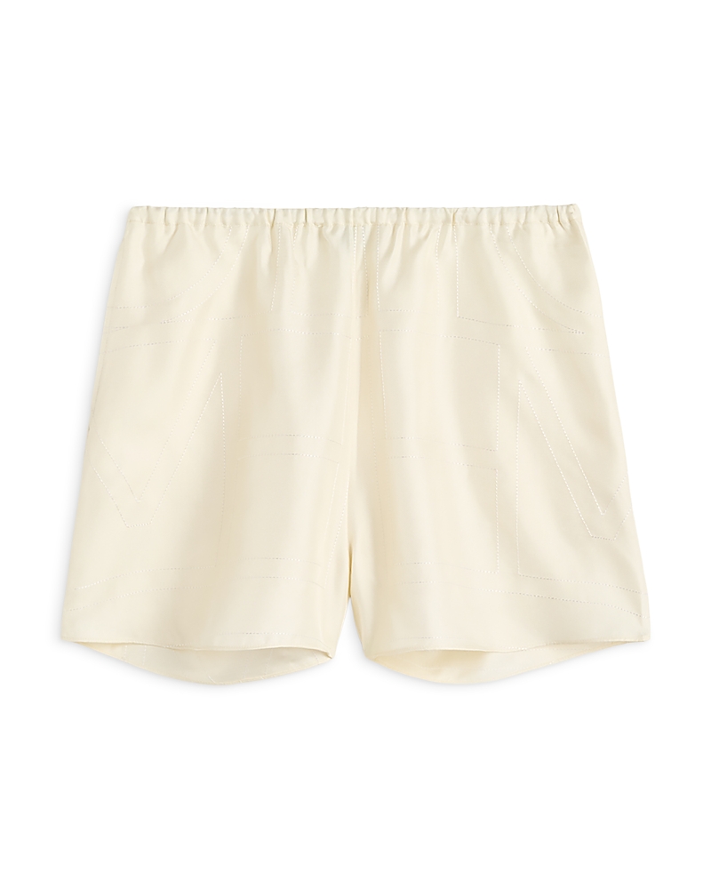 Toteme Toteme Monogram Silk Pajama Shorts