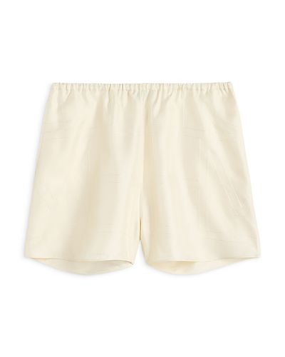 Toteme Toteme Monogram Silk Pajama Shorts