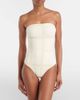 Toteme Toteme Monogram strapless jersey swimsuit - 2