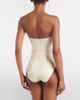 Toteme Toteme Monogram strapless jersey swimsuit - 3